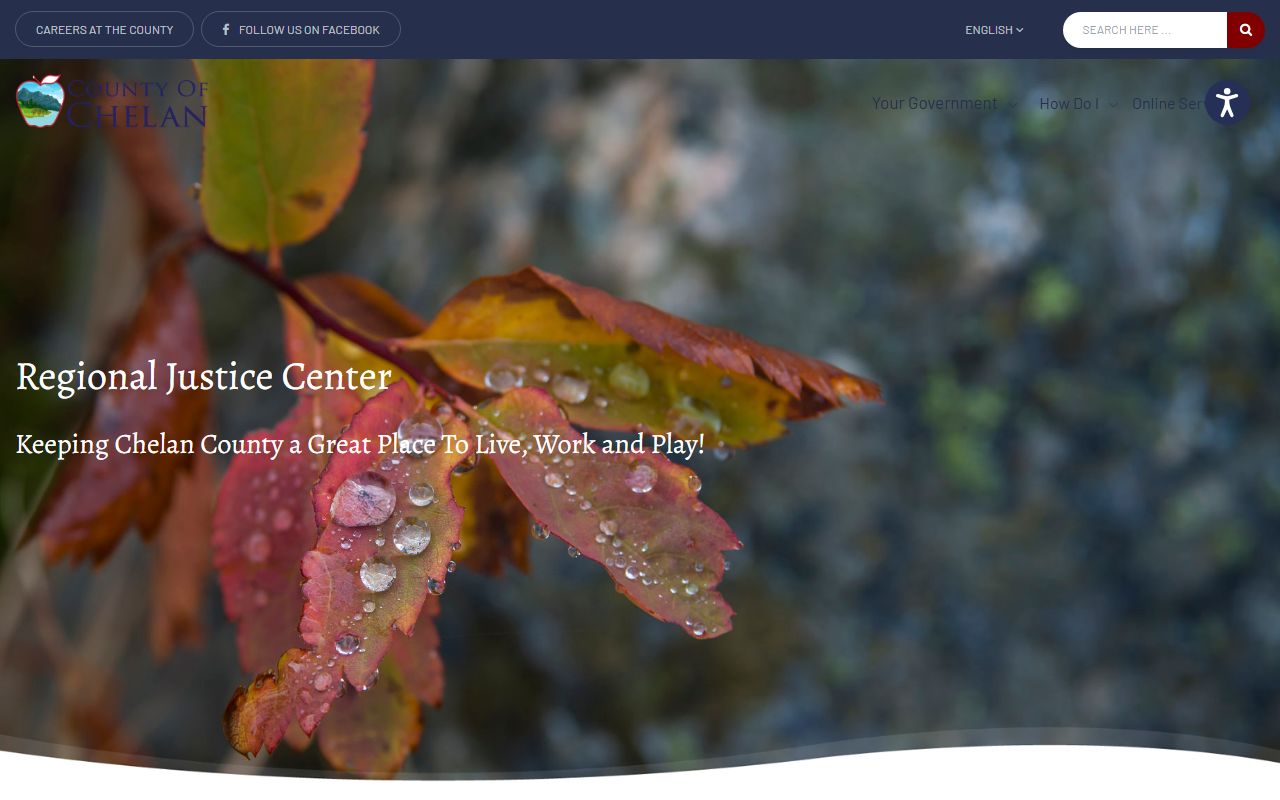 Chelan County Regional Justice Center inmate roster facility home page